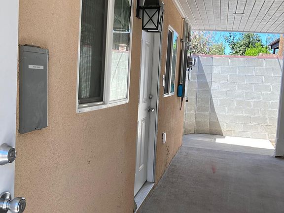 This is a private patio with your own entrance. Adjacent to this is your own new full-size washer and dryer.