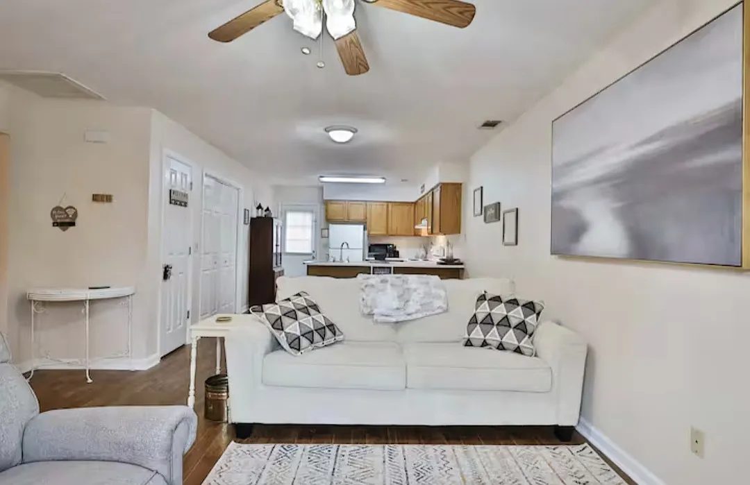 Living room with view of kitchen - 3 Crosswinds Dr #A