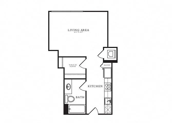 Floor plan Studio-A2B