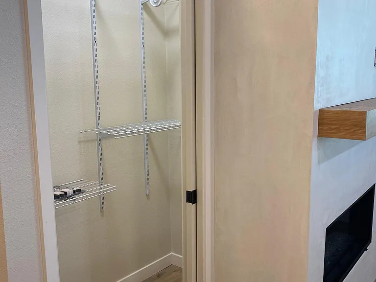 closet #1, left of fireplace