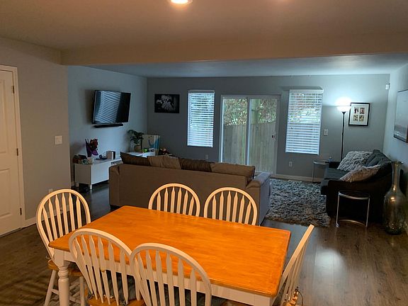 Dinning and Living area with TV mount