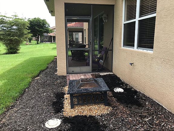 Fire pit area.