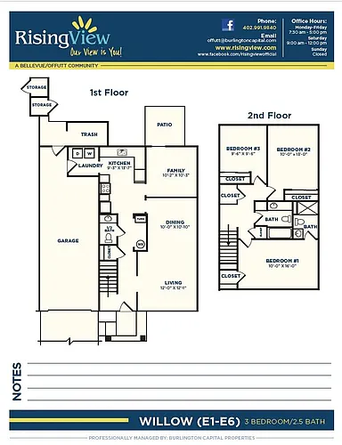 Floor plan Willow