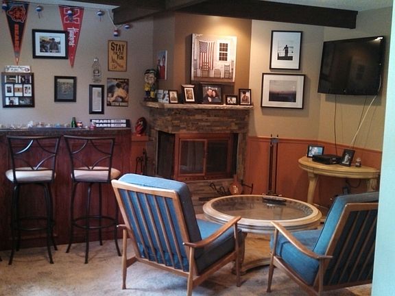 Fireplace and Bar