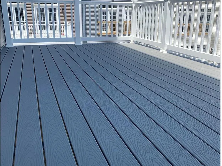 Living room deck, 22 feet by 8 feet