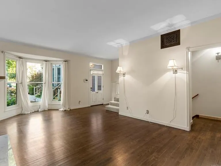 Living room on entry level shown without furniture