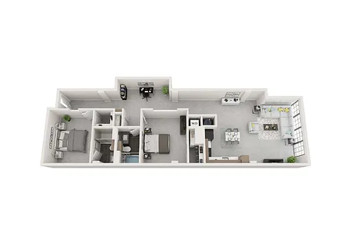 Floor plan The Piedmont (B3)