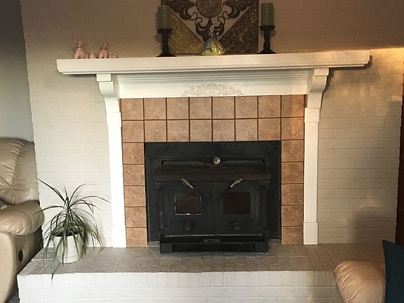 Living room fireplace