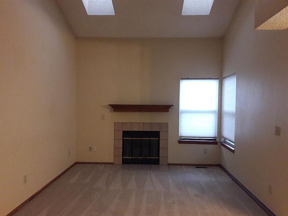 Living room with fire place