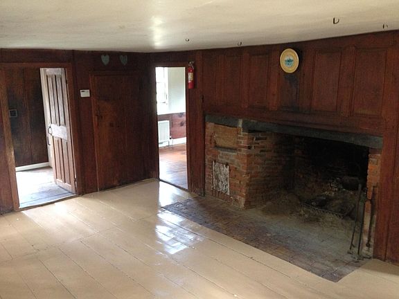 Main room with working fireplace