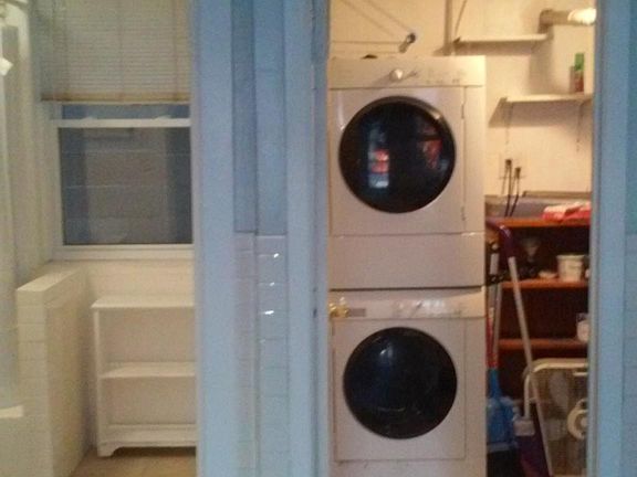 Hi grade washer and dryer, for your convenience.