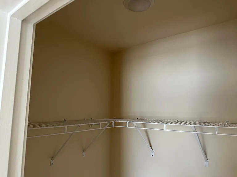 A picture of bedroom 2 closet.