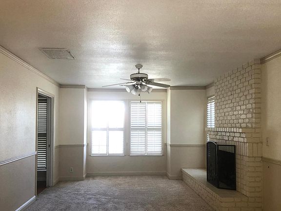 Family room with gas log fireplace