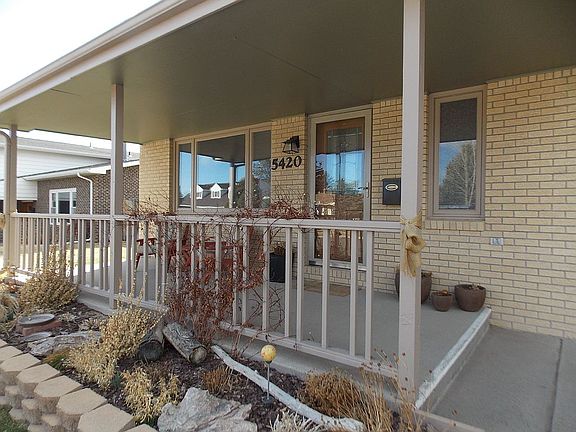 Front Porch with Flower Bed