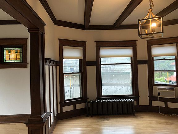 View from front door into dining room