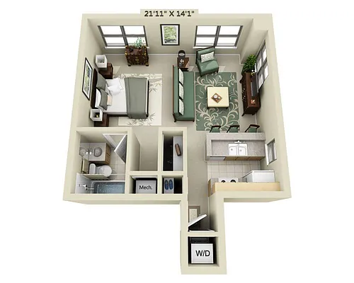 Floor plan E1A