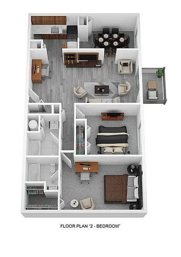 Floor plan 2 Bedroom