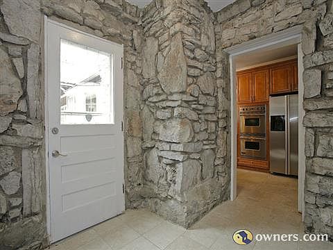 Rock entrance from Garage to Kitchen