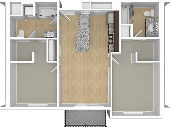2 Bedroom Floor Plan 2 Bedroom Floor Plan