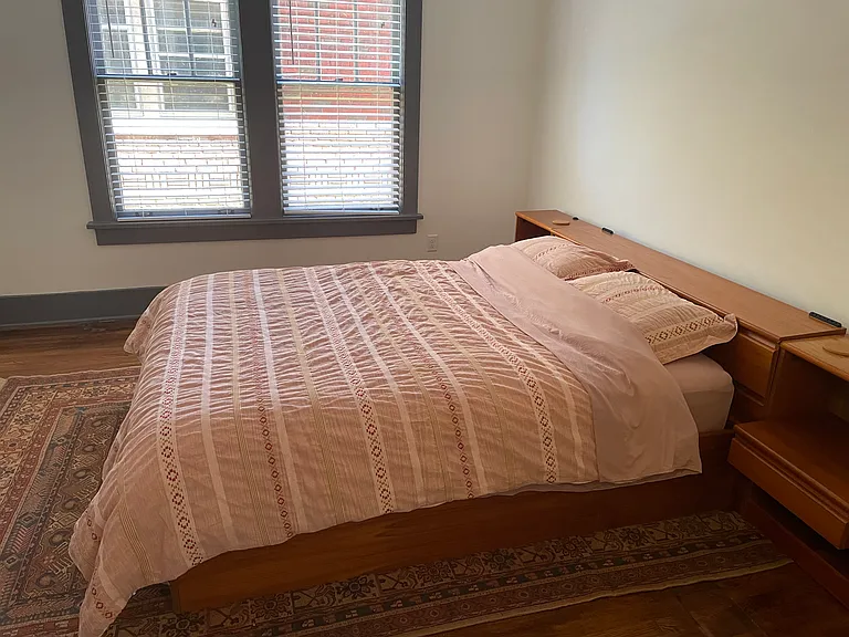 New MCM Queen Bed to stay if needed