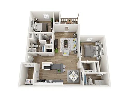 Floor plan 2X2