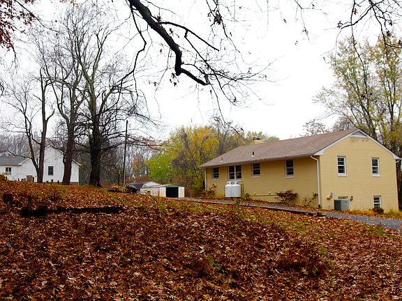 Large, partially wooded private yard