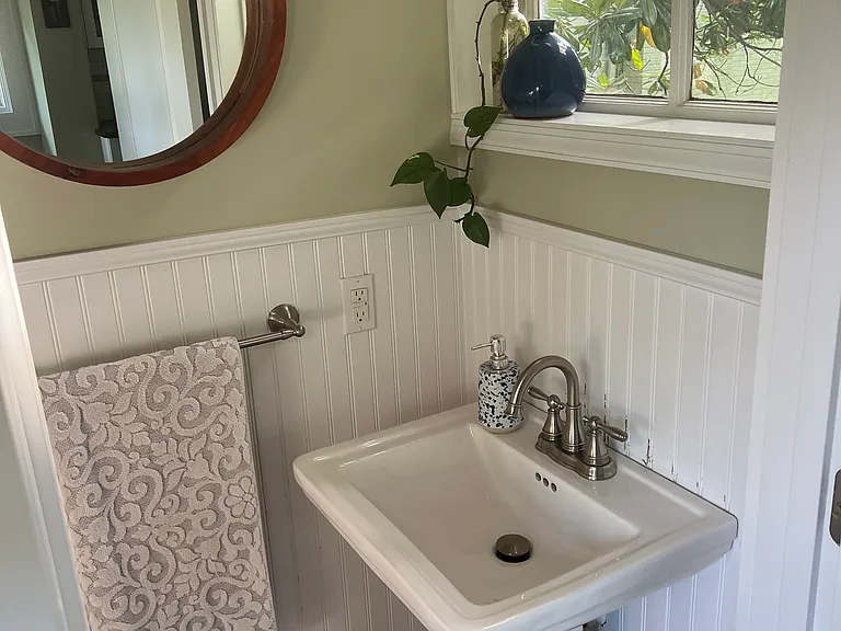 First floor half bath