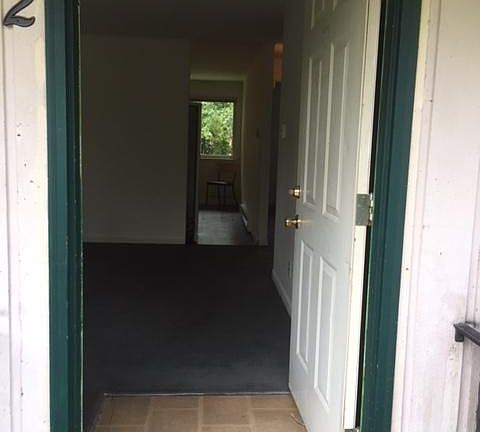 Front door into living room.