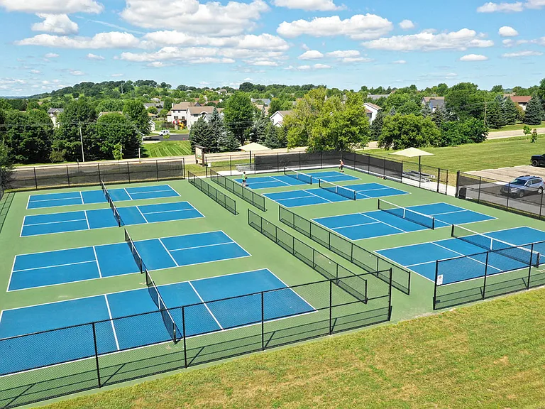 Pickleball Courts in adjacent park
