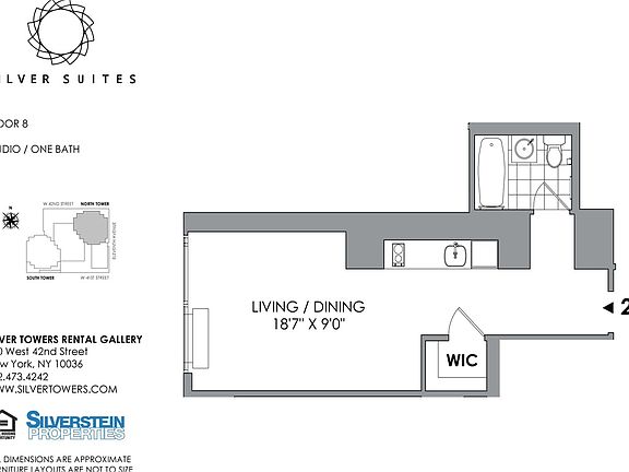 2nd image of 600 W 42nd St #822