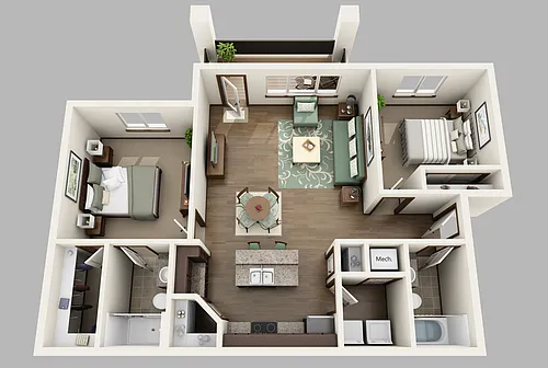 Floor plan 2X2TOP