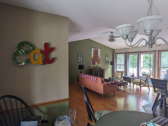 View of open living area