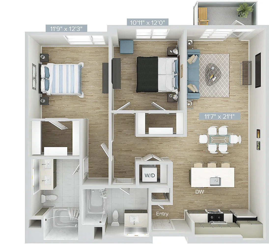 Floor plan B1S-1124