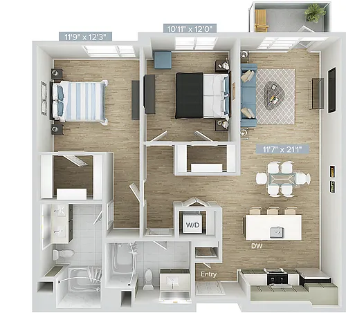 Floor plan B1S-1124