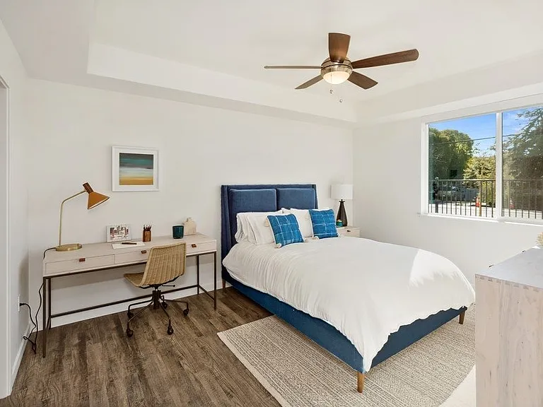 Bedroom and Study at BRIX 325 Apartments