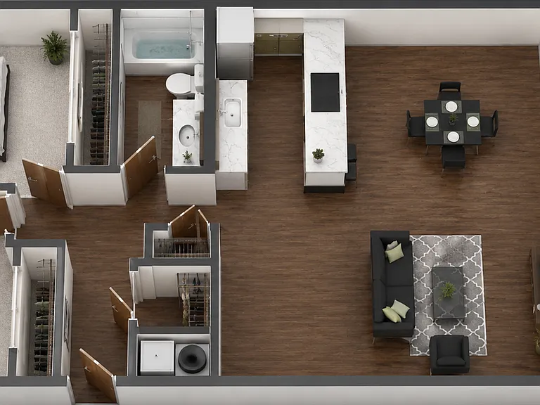 3D 2 Bedroom1 Bath 3D 2 Bedroom1 Bath