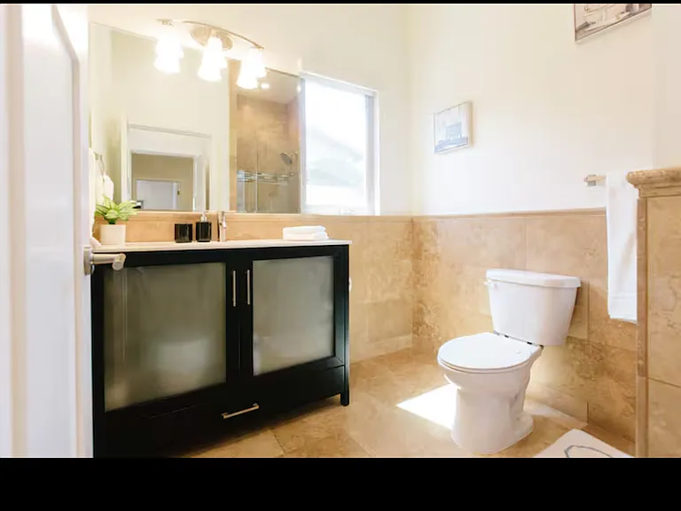Upstairs second bathroom with a shower