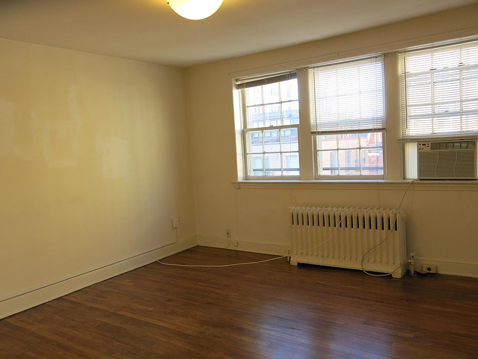 In the second room, looking toward the northern exposure.