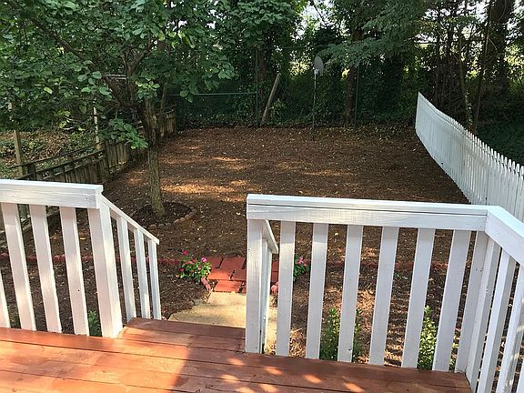 Updated fences in backyard