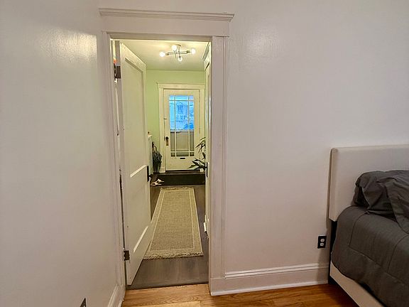 view from bedroom to main entryway