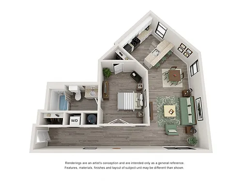 Floor plan 1 Bedroom