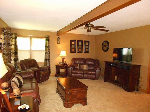 One of two living rooms