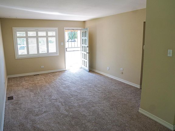 Front entry and living room . This picture was taken from th