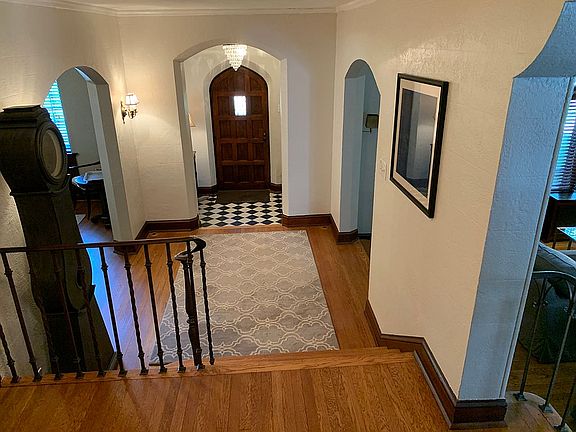 Entry foyer and front door