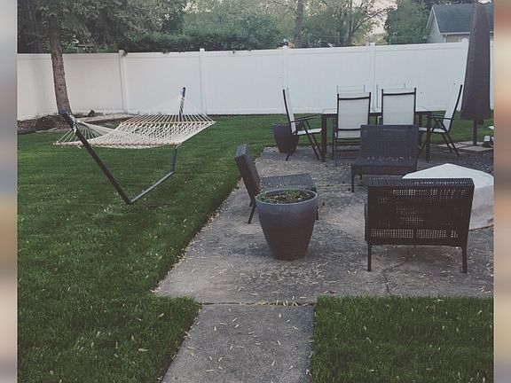 Backyard w/new fencing 2015