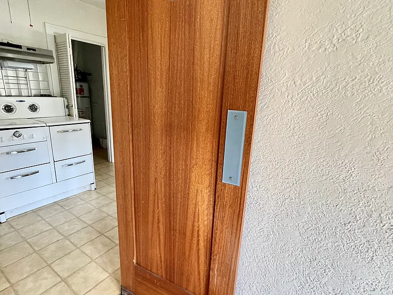 Looking into kitchen from dining room