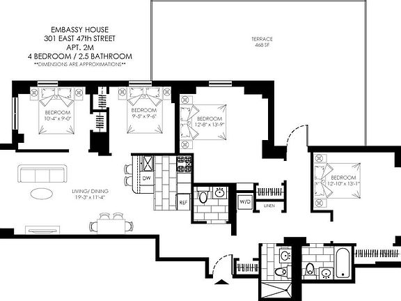 2nd image of 301 E 47th St APT 2M