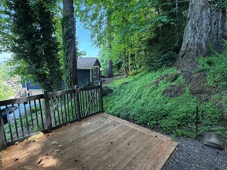 Back patio with incredible views