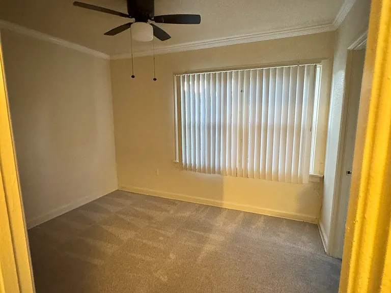 Bedroom with ceiling fan