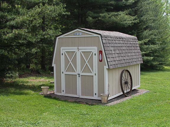 Mini barn in back yard